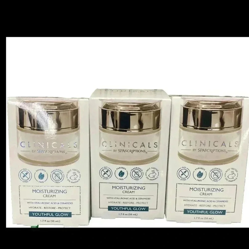 SpaScriptions Clinicals- Moisturizing Cream with Hyaluronic Acid & Ceramide EACH